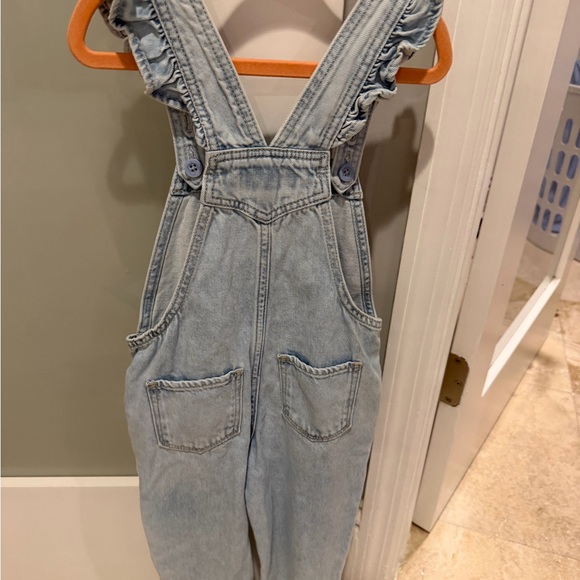Disney Light Blue Denim Overalls with Character Design - Picture 6 of 6